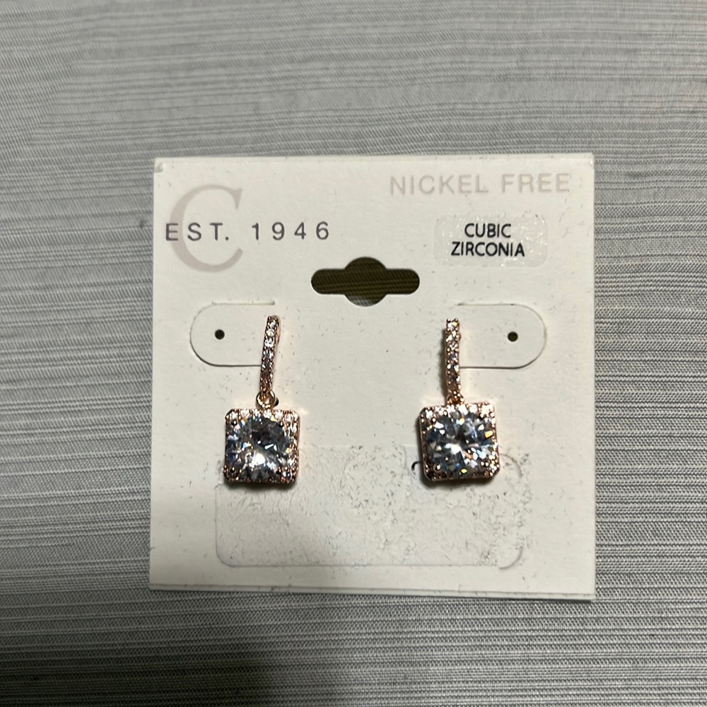 Rose gold earrings